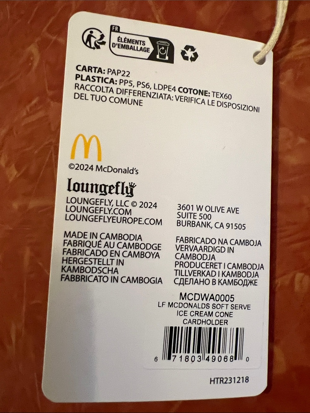 Loungefly x McDonalds wallet/ Card Holder - Picture 2 of 3